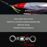 Stainless Steel Barrel Swivel with Snap for Fishing Lures HERCULES