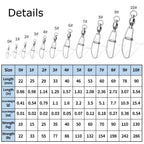 Fishing Snap Swivel Connector – Quick Change Rolling Swivels HERCULES