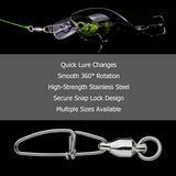 Fishing Snap Swivel Connector – Quick Change Rolling Swivels HERCULES