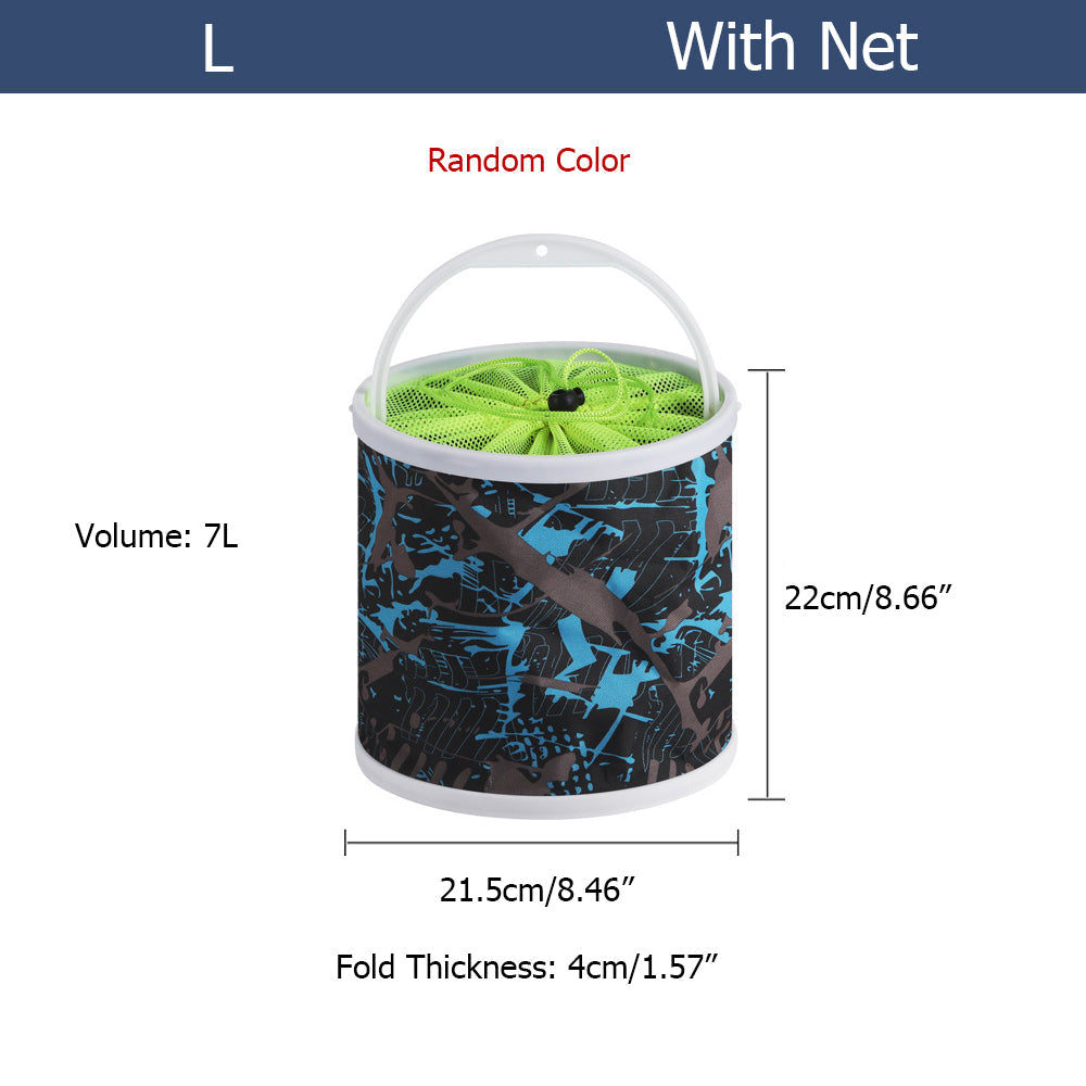 Collapsible Canvas Fishing Bucket Water Bucket HERCULES