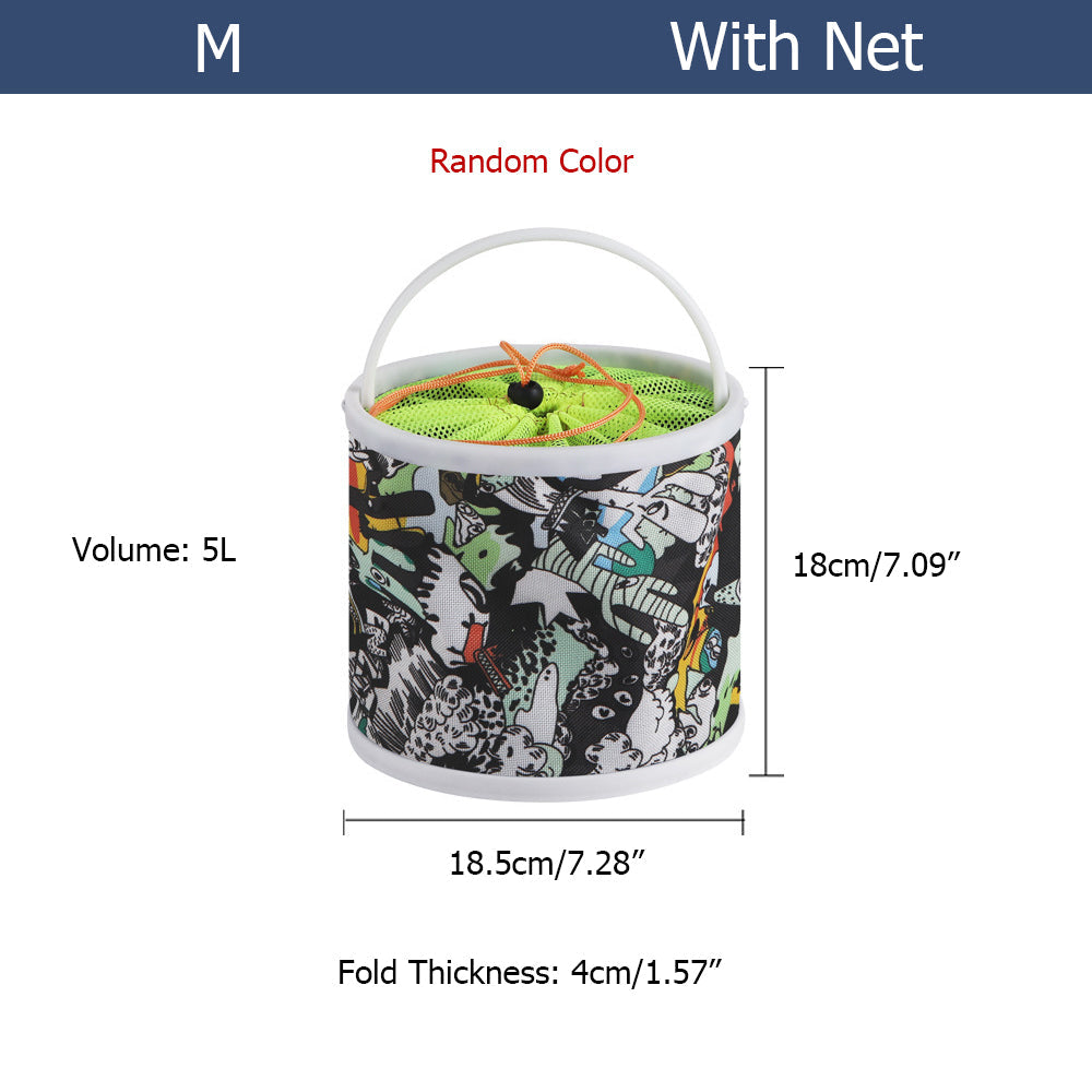 Collapsible Canvas Fishing Bucket Water Bucket HERCULES