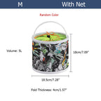 Collapsible Canvas Fishing Bucket Water Bucket HERCULES