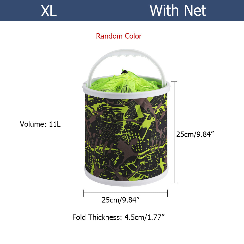 Collapsible Canvas Fishing Bucket Water Bucket HERCULES