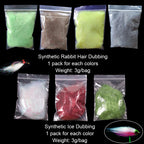 Fly Tying Material Set Feather and Dubbing Starter Kit HERCULES