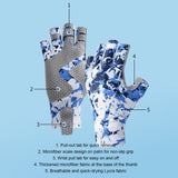 Quick-Dry Lightweight Fishing Gloves Half Finger HERCULES