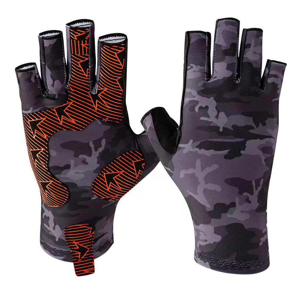 Quick-Dry Lightweight Fishing Gloves Half Finger HERCULES