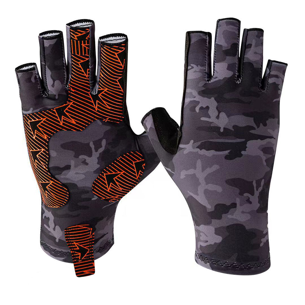 Quick-Dry Lightweight Fishing Gloves Half Finger HERCULES