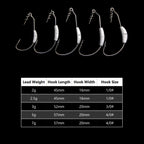 Weighted Swimbait Hooks with Twist Lock, Pack of 20pcs HERCULES