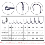 Barbed Iseni Fishing Hooks – Gold/Black, 100/500PCS