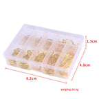 Barbed Iseni Fishing Hooks – Gold/Black, 100/500PCS