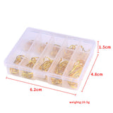 Barbed Iseni Fishing Hooks – Gold/Black, 100/500PCS
