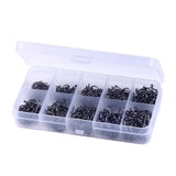 Barbed Iseni Fishing Hooks – Gold/Black, 100/500PCS
