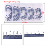 HERCULES Fishing Hooks Worm Hooks with Holes 50pcs Soft Bait Fish Hooks HERCULES