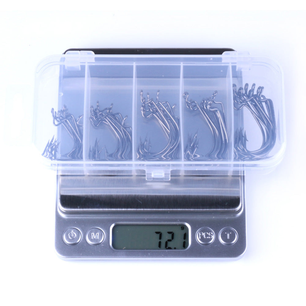 clear plastic fishing hooks EWG Worm Hooks with Holes 50pcs Soft Bait Fishing Hooks – Hercules Fishing Tackle
