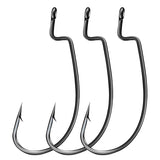 HERCULES EWG Worm Hooks with Holes 50pcs Soft Bait Fishing Hooks HERCULES