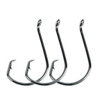 High Carbon Steel Single Hooks Black Nickel Eagle Beak Fishing Hooks HERCULES