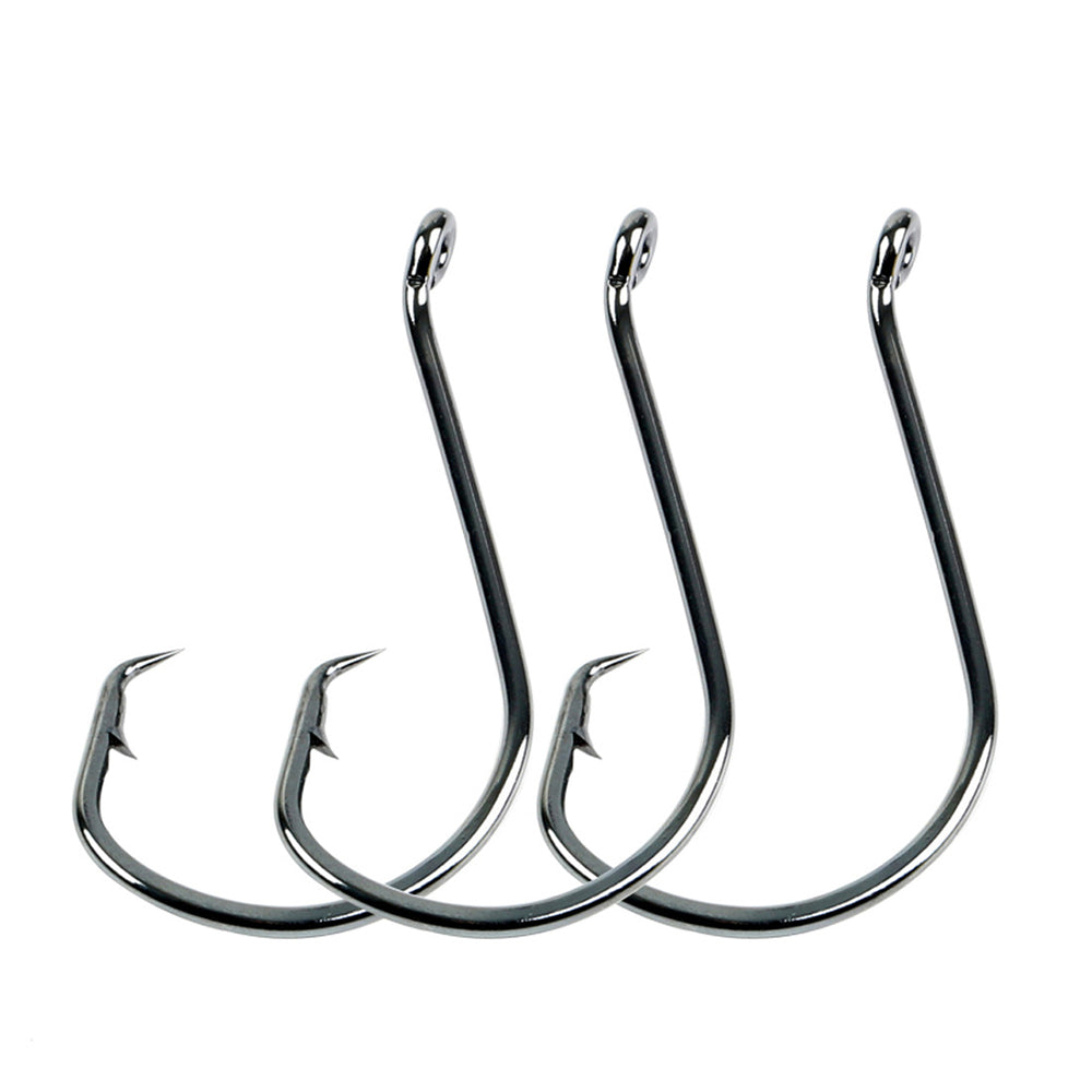 High Carbon Steel Single Hooks Black Nickel Eagle Beak Fishing Hooks HERCULES