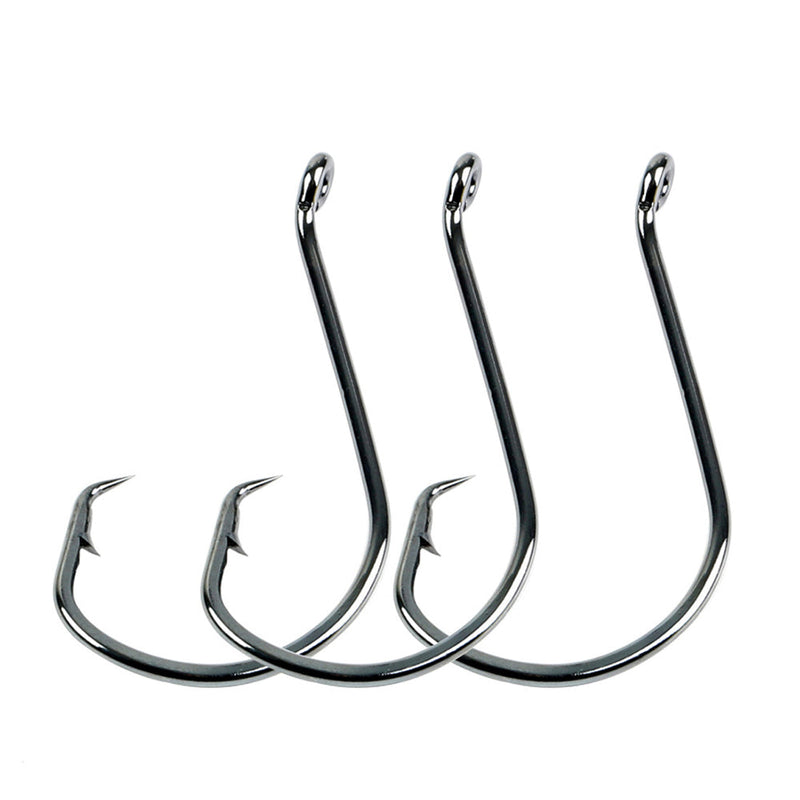 High Carbon Steel Single Hooks Black Nickel Eagle Beak Fishing Hooks HERCULES