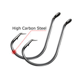 High Carbon Steel Single Hooks Black Nickel Eagle Beak Fishing Hooks HERCULES