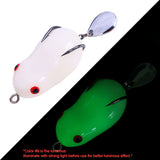 HERCULES Topwater Frog Lure Soft Fishing Lure with Sequin HERCULES