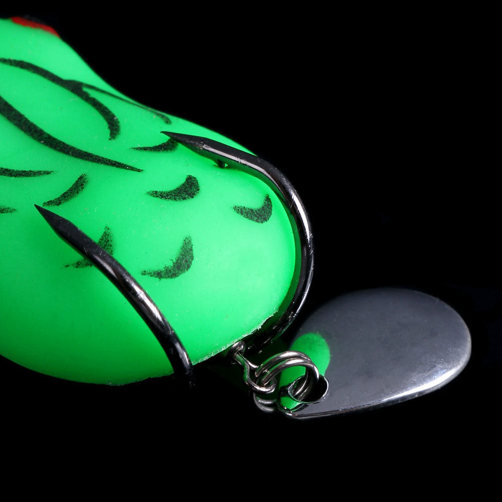 HERCULES Topwater Frog Lure Soft Fishing Lure with Sequin HERCULES