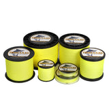 HERCULES 100M-2000M Fluorescent Yellow 6lb-100lb PE Braided Fishing Line 4 Strands HERCULES