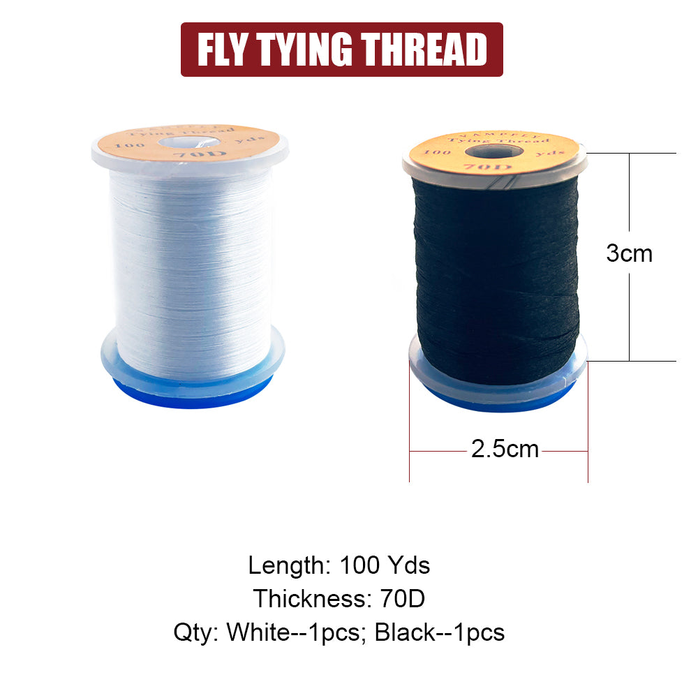 Fly Tying Material Set Feather and Dubbing Starter Kit HERCULES