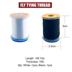 Fly Tying Material Set Feather and Dubbing Starter Kit HERCULES