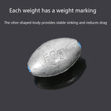 Plastic-Core Olive Inline Sinkers, 10g - 150g HERCULES