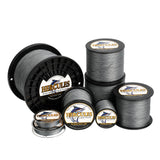 HERCULES 100M-2000M Grey 10lb-300lb PE Braided Fishing Line 8 Strands HERCULES