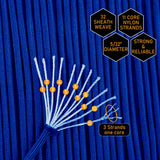 HERCULES 750 Paracord Rope 4mm Parachute Rope 1000FT HERCULES