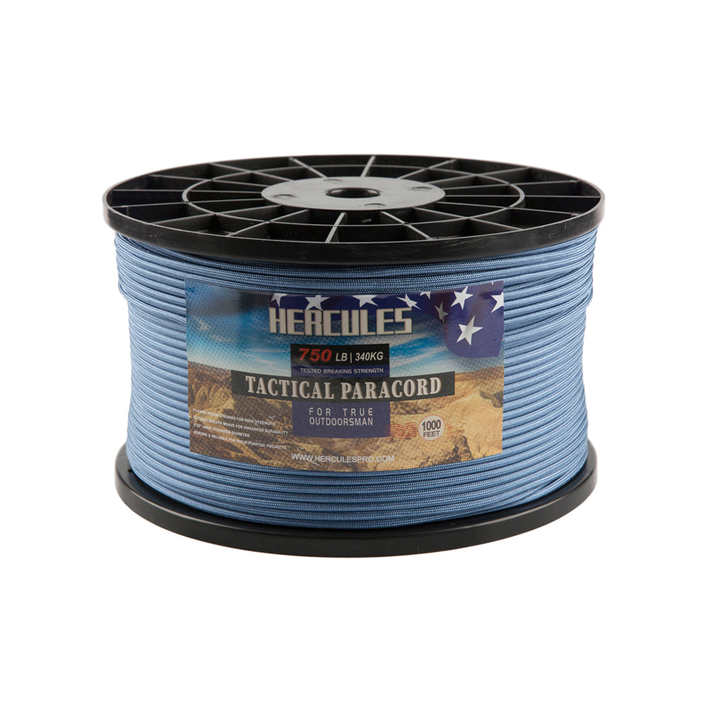 HERCULES 750 Paracord Rope 4mm Parachute Rope 1000FT HERCULES