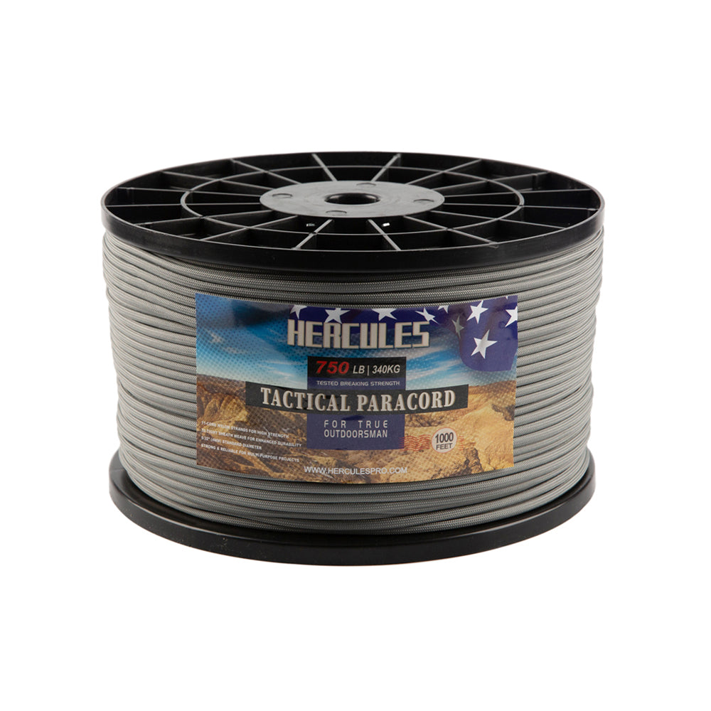 HERCULES 750 Paracord Rope 4mm Parachute Rope 1000FT HERCULES