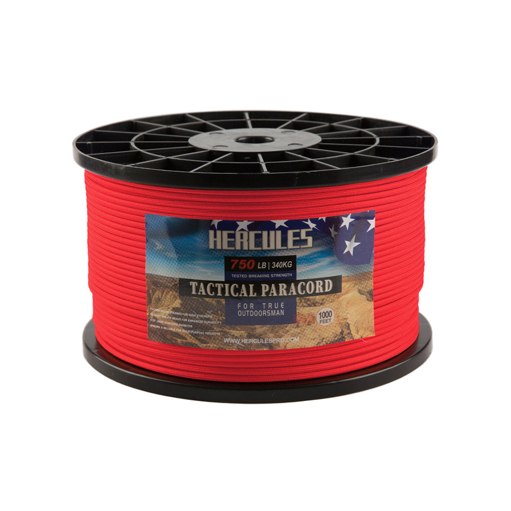 HERCULES 750 Paracord Rope 4mm Parachute Rope 1000FT HERCULES