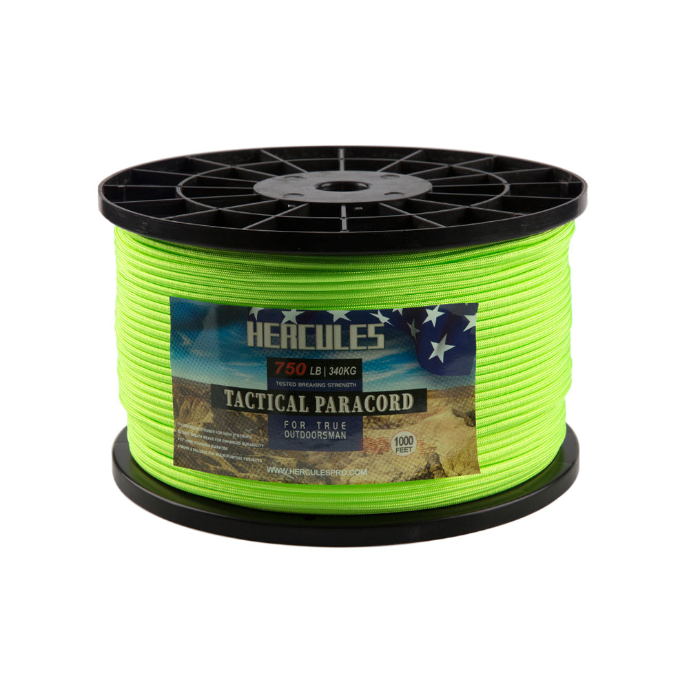 HERCULES 750 Paracord Rope 4mm Parachute Rope 1000FT HERCULES