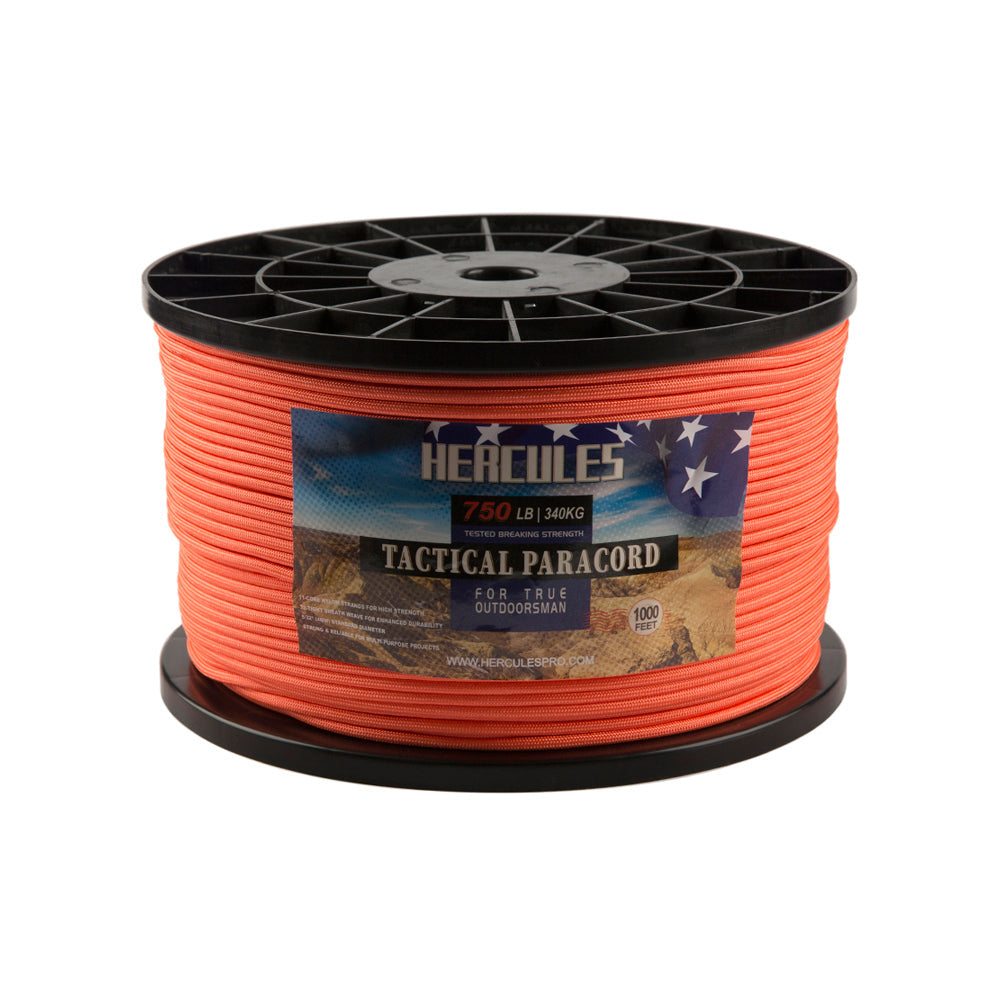 HERCULES 750 Paracord Rope 4mm Parachute Rope 1000FT HERCULES