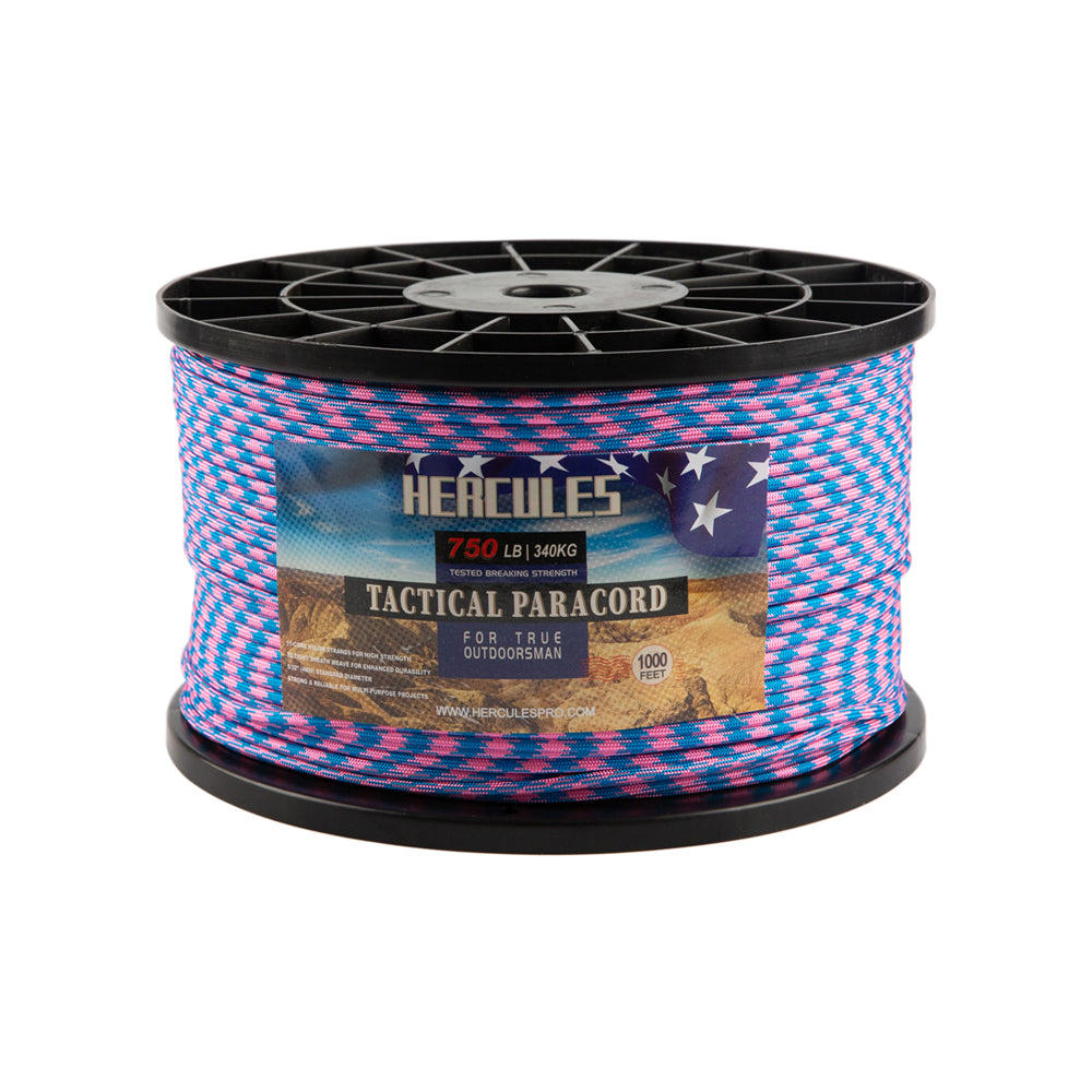 HERCULES 750 Paracord Rope 4mm Parachute Rope 1000FT HERCULES