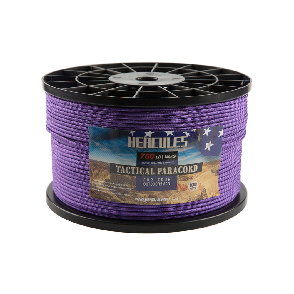 HERCULES 750 Paracord Rope 4mm Parachute Rope 1000FT HERCULES
