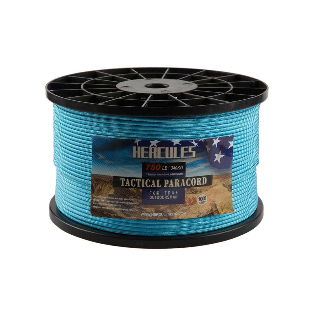 HERCULES 750 Paracord Rope 4mm Parachute Rope 1000FT HERCULES