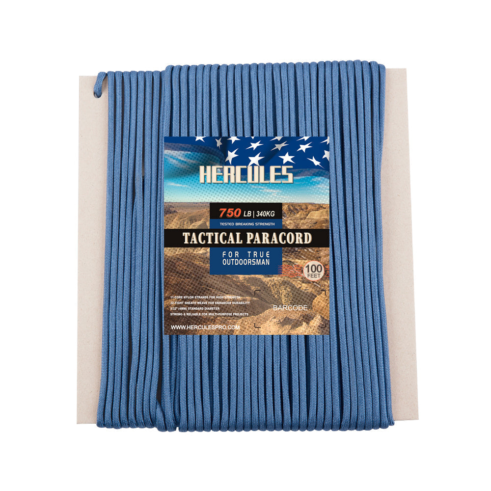 HERCULES 750 Paracord Rope 4mm Parachute Rope 100FT HERCULES