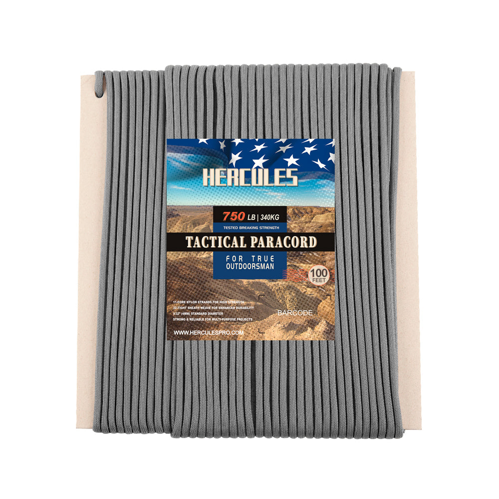HERCULES 750 Paracord Rope 4mm Parachute Rope 100FT HERCULES