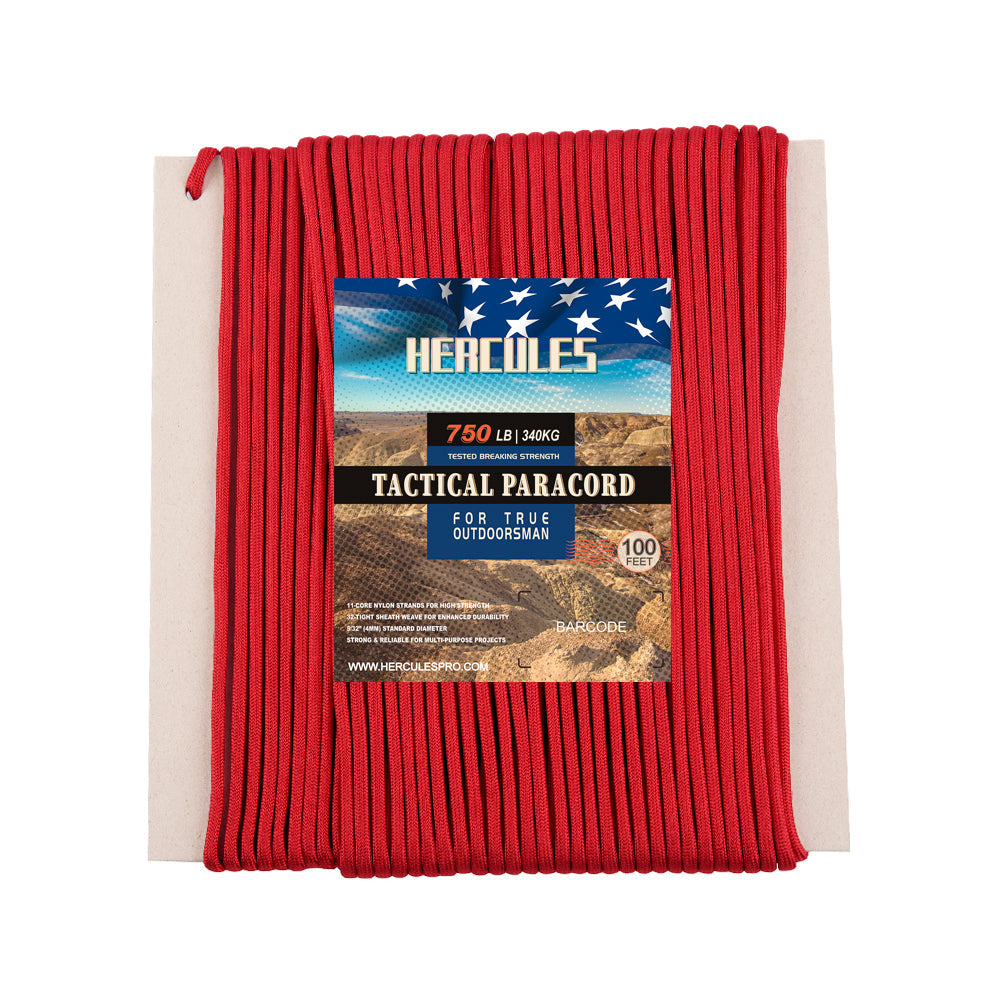 HERCULES 750 Paracord Rope 4mm Parachute Rope 100FT HERCULES