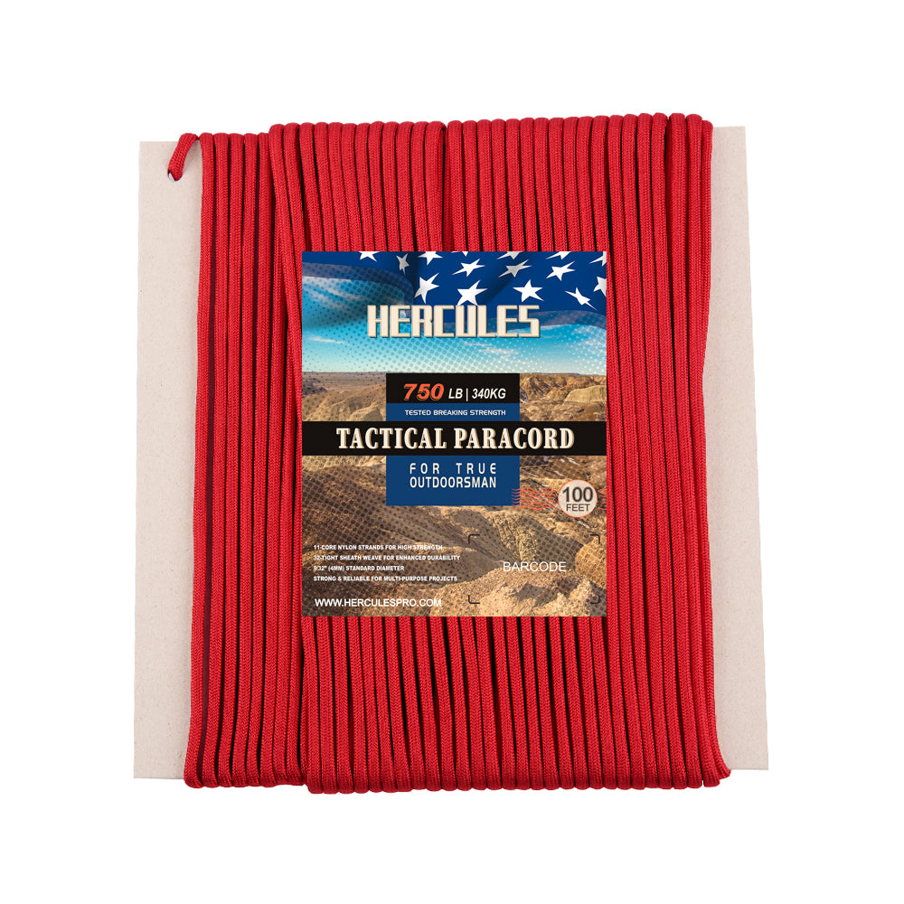 HERCULES 750 Paracord Rope 4mm Parachute Rope 100FT HERCULES