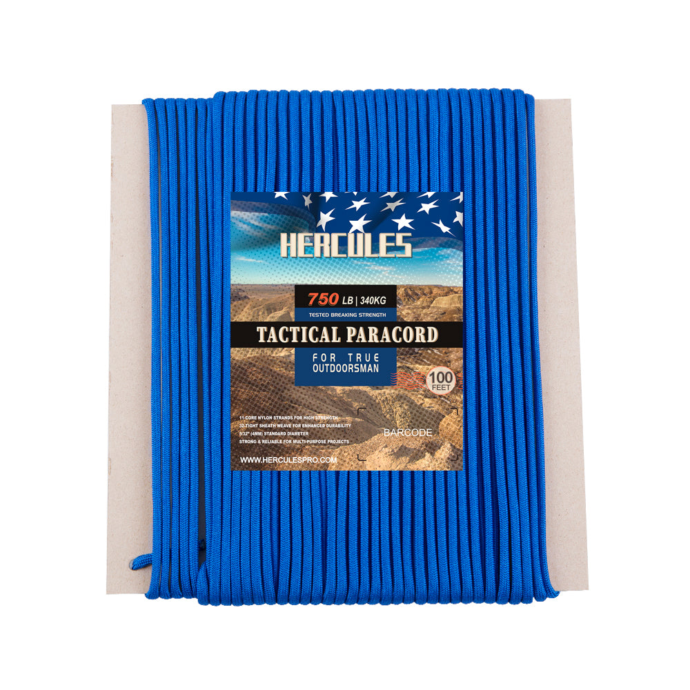 HERCULES 750 Paracord Rope 4mm Parachute Rope 100FT HERCULES