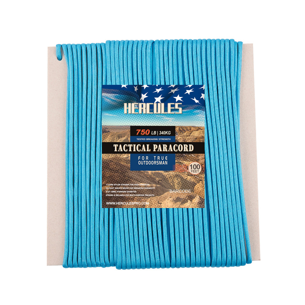 HERCULES 750 Paracord Rope 4mm Parachute Rope 100FT HERCULES