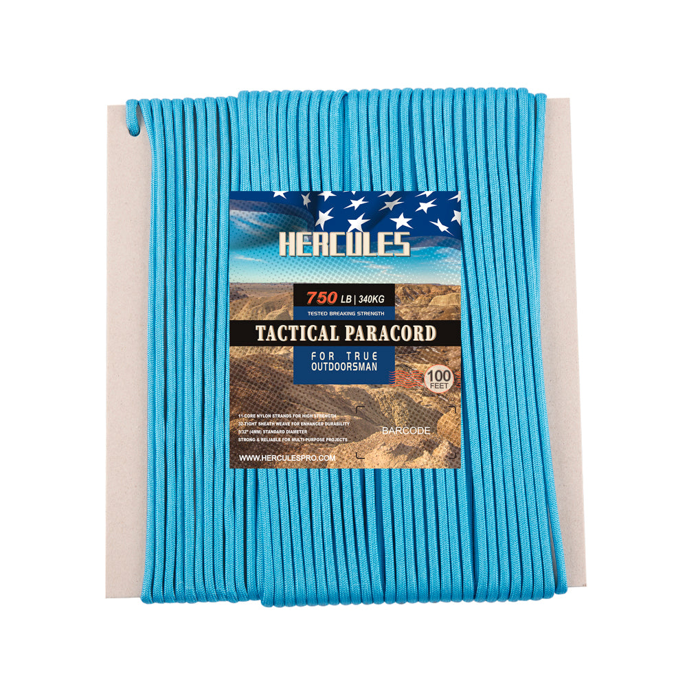 HERCULES 750 Paracord Rope 4mm Parachute Rope 100FT HERCULES