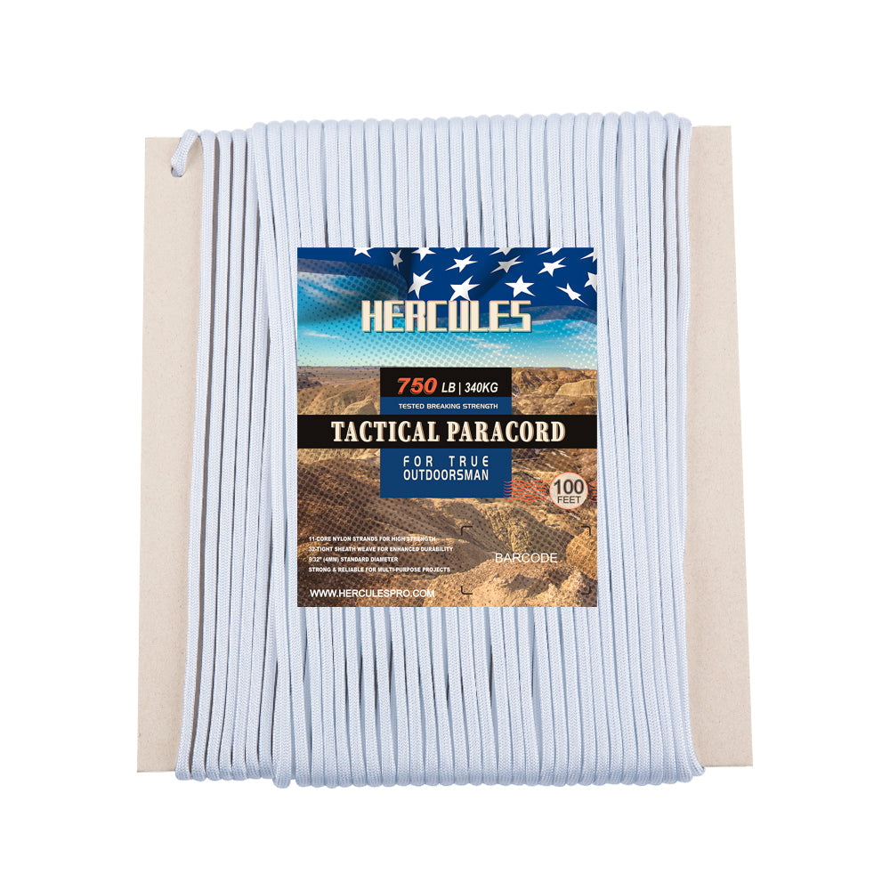 HERCULES 750 Paracord Rope 4mm Parachute Rope 100FT HERCULES