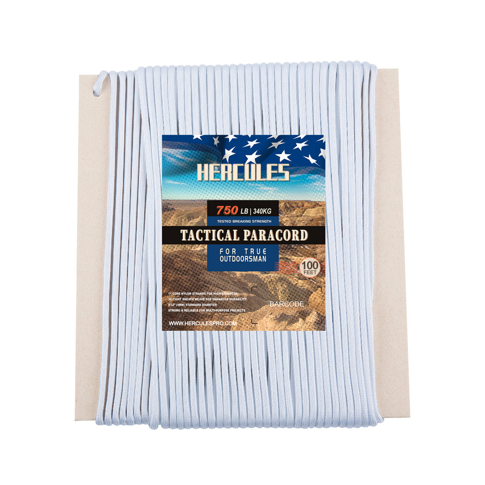 HERCULES 750 Paracord Rope 4mm Parachute Rope 100FT HERCULES