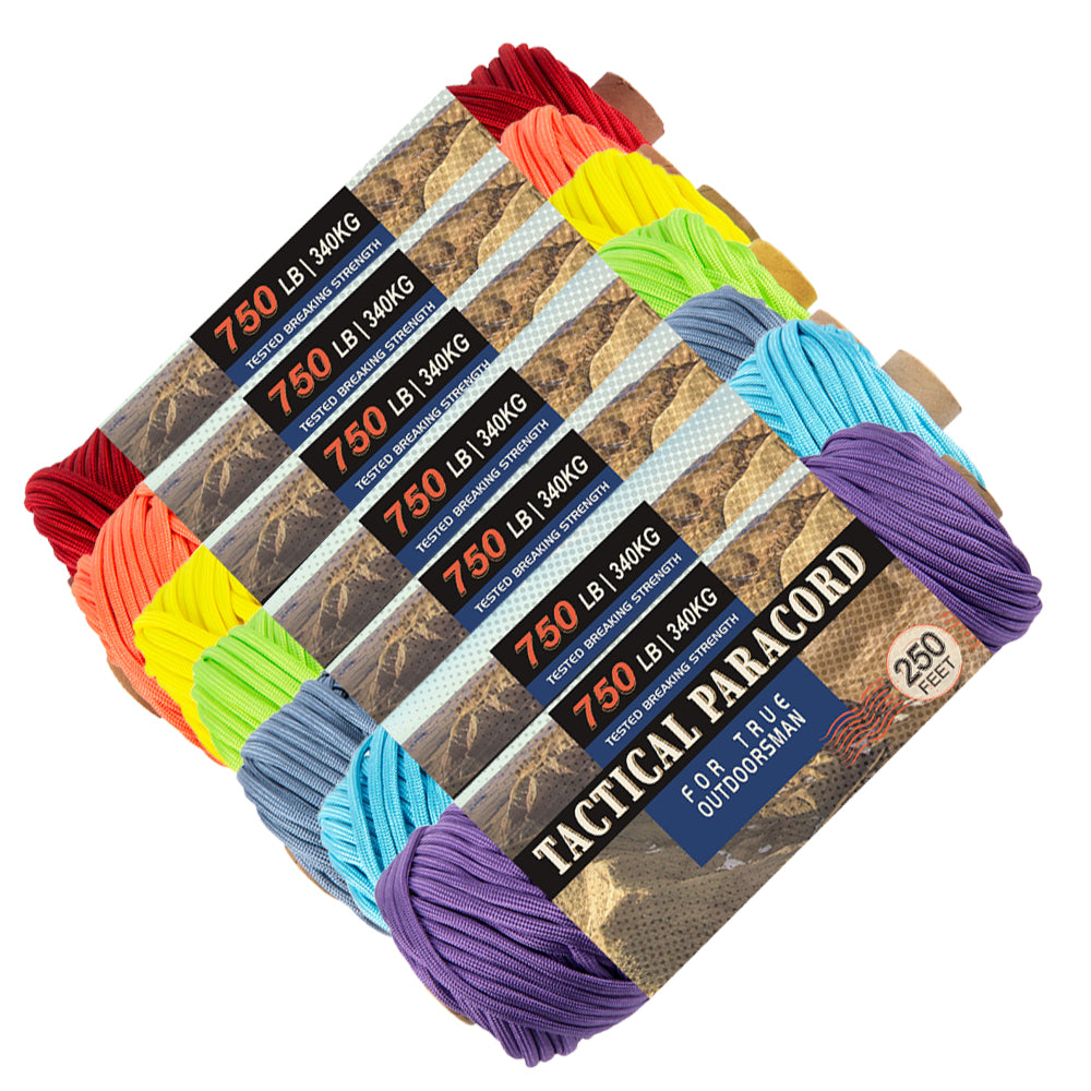 HERCULES 750 Paracord Rope 4mm Parachute Rope 250FT HERCULES