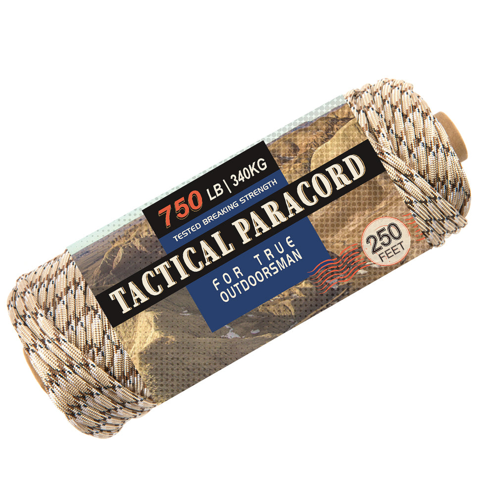 HERCULES 750 Paracord Rope 4mm Parachute Rope 250FT HERCULES